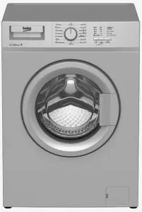 Фото Стиральная машина 5,0кг 37см Beko WRS55P1BSS серебр