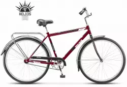 Фото Велосипед 28" YUTA HELIOS (20" вишневый/черный/белый (cherry/black/white)) с корзиной