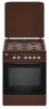 Фото Плита комбинированная 60х60 YUTA GS-66MF4-ELF04 Brown