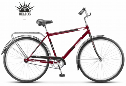 Фото Велосипед 28" YUTA HELIOS (20" вишневый/черный/белый (cherry/black/white)) с корзиной